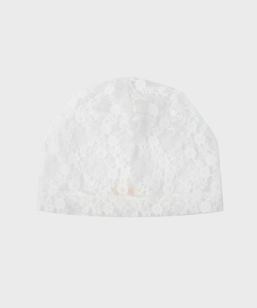 EIREVE Lace See-Through Beanie (White)