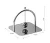 Stainless Steel Tissue Holder, Walnut Wood, Vertical Square Metal Tissue Holder, Western Restaurant Specific Napkin Holder