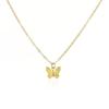 Trendy fashion versatile women's niche light luxury items, simple alloy butterfly pendant necklace