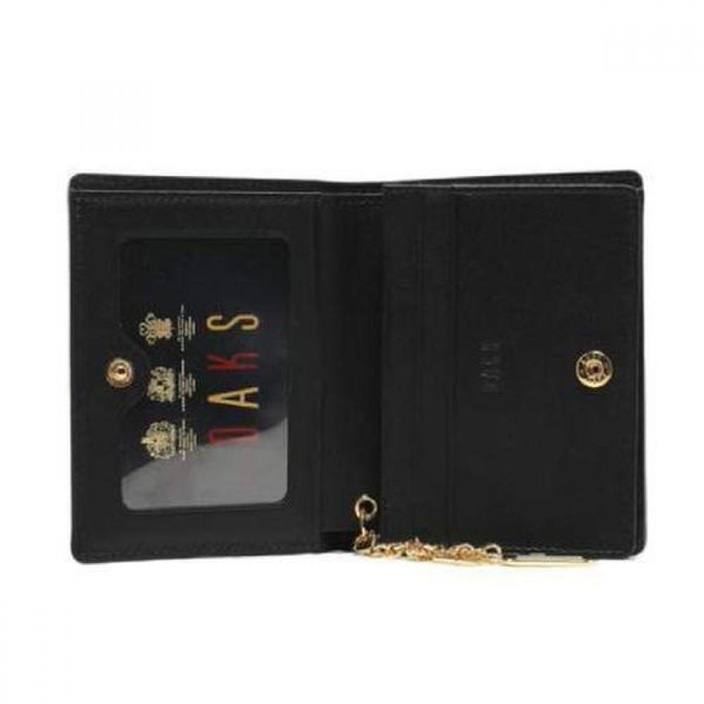 Daks Black Quilted Logo Decoration Wallet Dcwa3e218bk