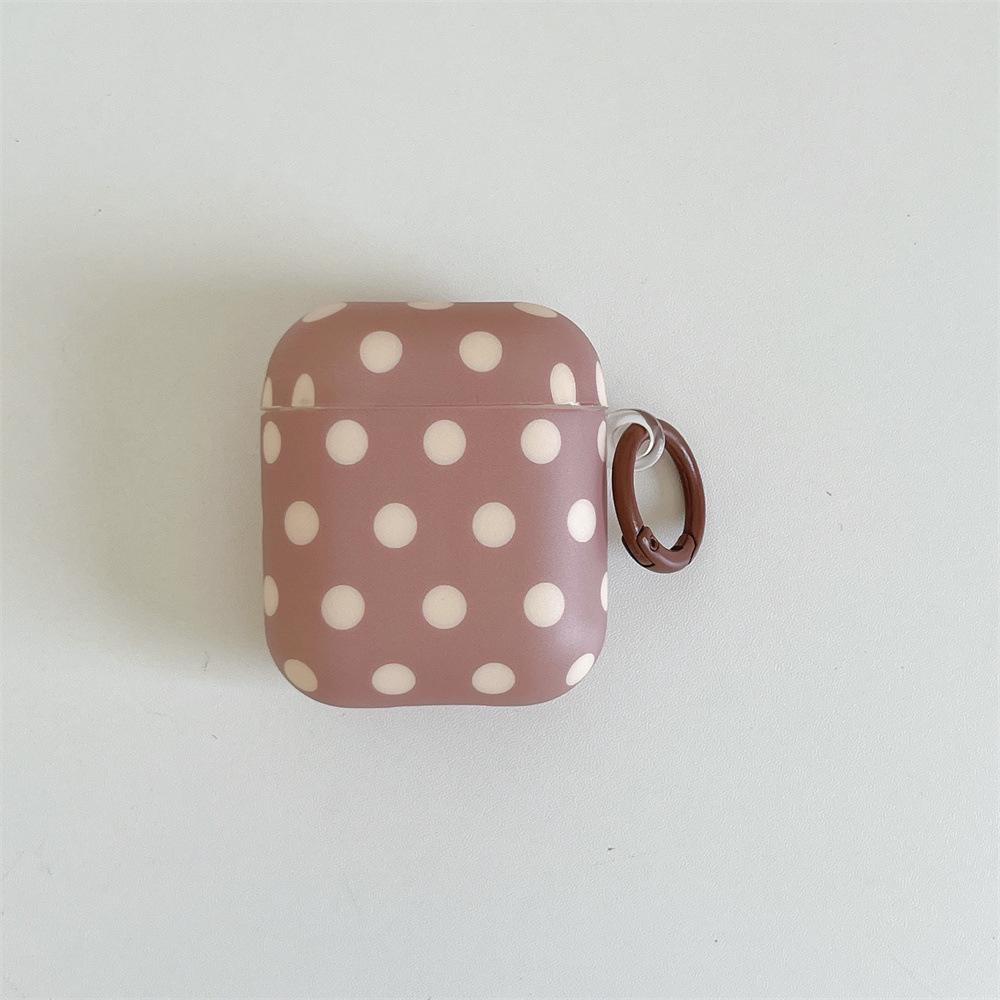 Dopamine polka dot solid color mobile phone case for Apple AirPods 1 /1 generation simple Bluetooth case PRO1/PRO1