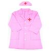 Kids Doctor Costume Role Play Set Pink for 3-9 Years Old Children Dress Up Toy Medical Outfit Nurse Uniform