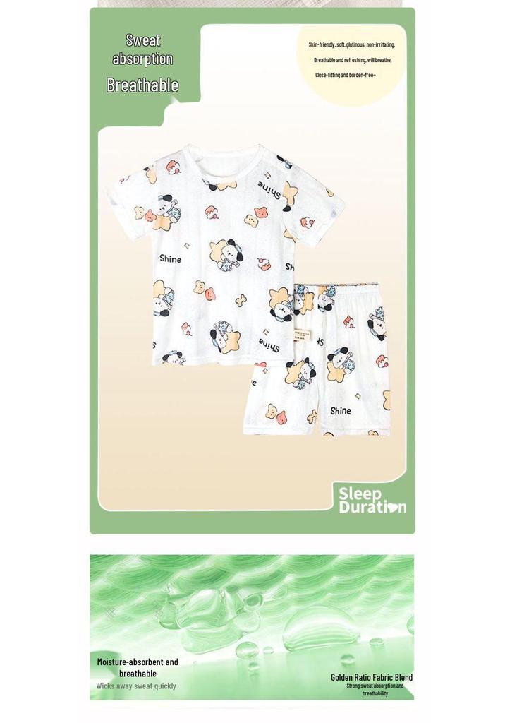 Summer Baby Pajama Set: Short Sleeve & Shorts for Infants