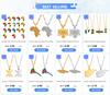 Anniyo 2.3cm Spain Ibiza Map Pendant Necklaces for Women Girl Iviza Ivica Stainless Steel Jewelry #012462