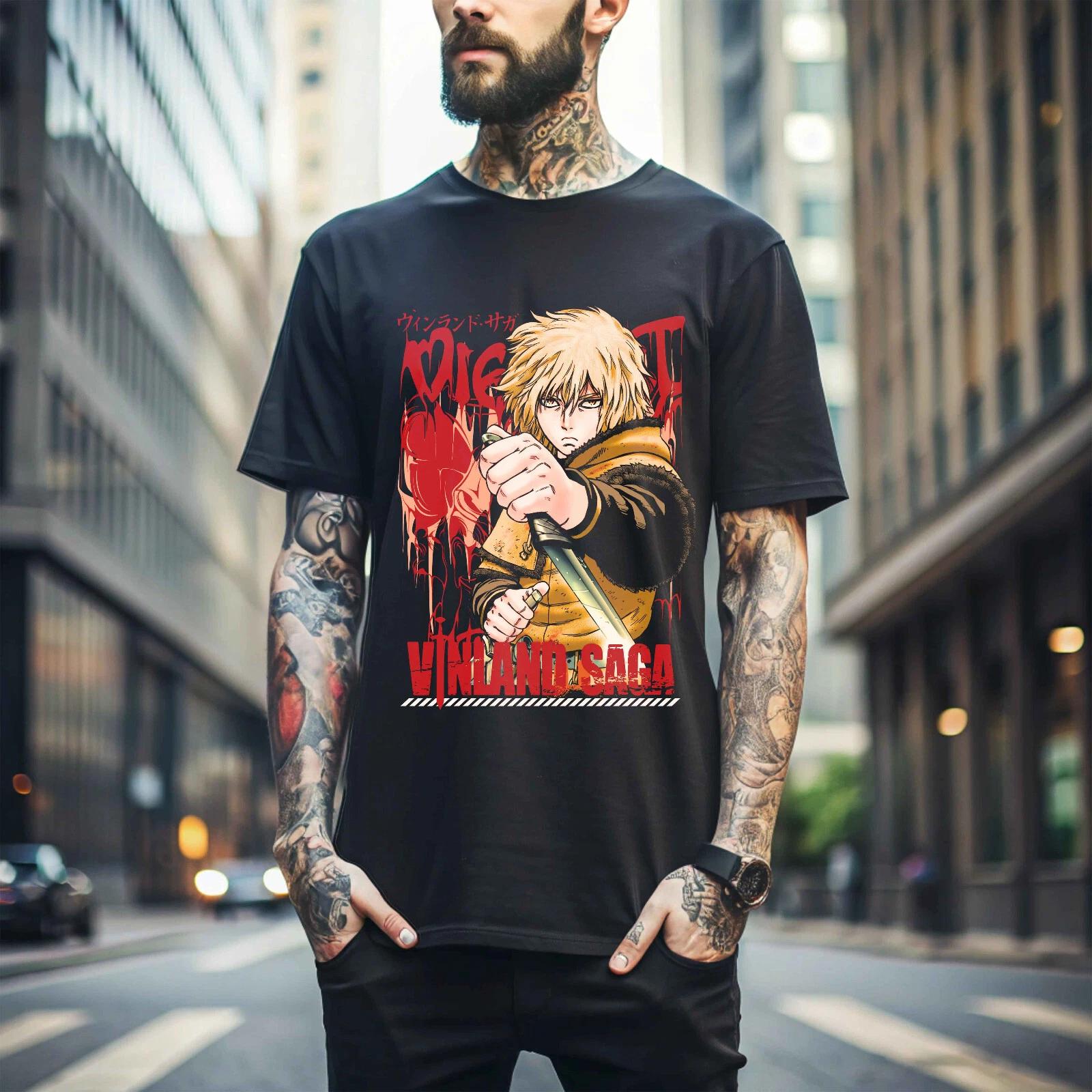 MENS WOMENS Vinland Saga Shirt, Thorfinn Shirt, Vinland, Askeladd, Manga Black Shirt 146 2XL