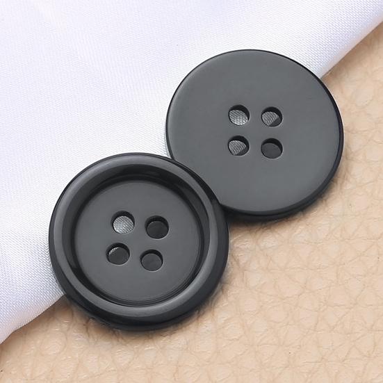 110Pcs Resin Cat Eye Buttons 9mm-30mm Four-Eye Buttons Sewing Accessories DIY