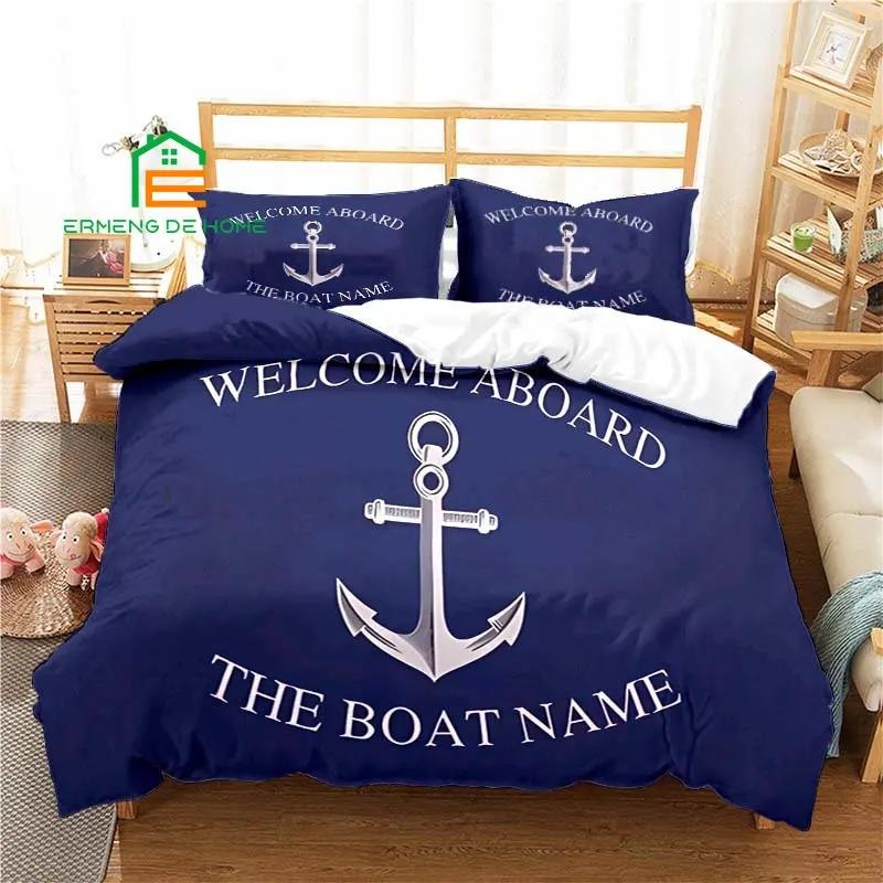 Comforter Nautical Anchor Pattern Bedding For Aldult Kids Bed Set Game Comforter Bedding Set