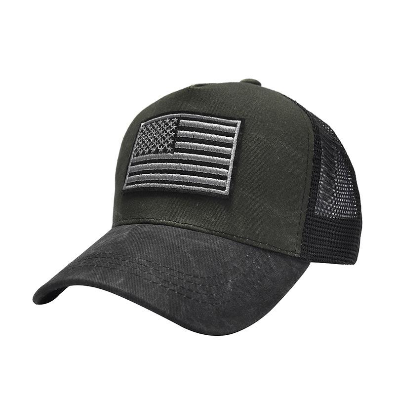 Fashion Cotton Men Women Tactical Fashion  Baseball Cap Usa American Flag Outdoor Unisex Hip Hop Hats For Runing