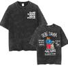 Wholesale Rap Bad Bunny DTMF World Tour Oversized Tshirt for Men Luxurious Fashionable Retro Washed Hiphop Pure Cotton Tshirt