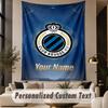 Custom Text Tapestry Club Brugge FC Print Wall Tapestry Indoor Living Room Wall Decor