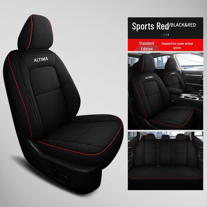 Teana Car Seat Cushion: Universal Full-Coverage Linen for All Seasons