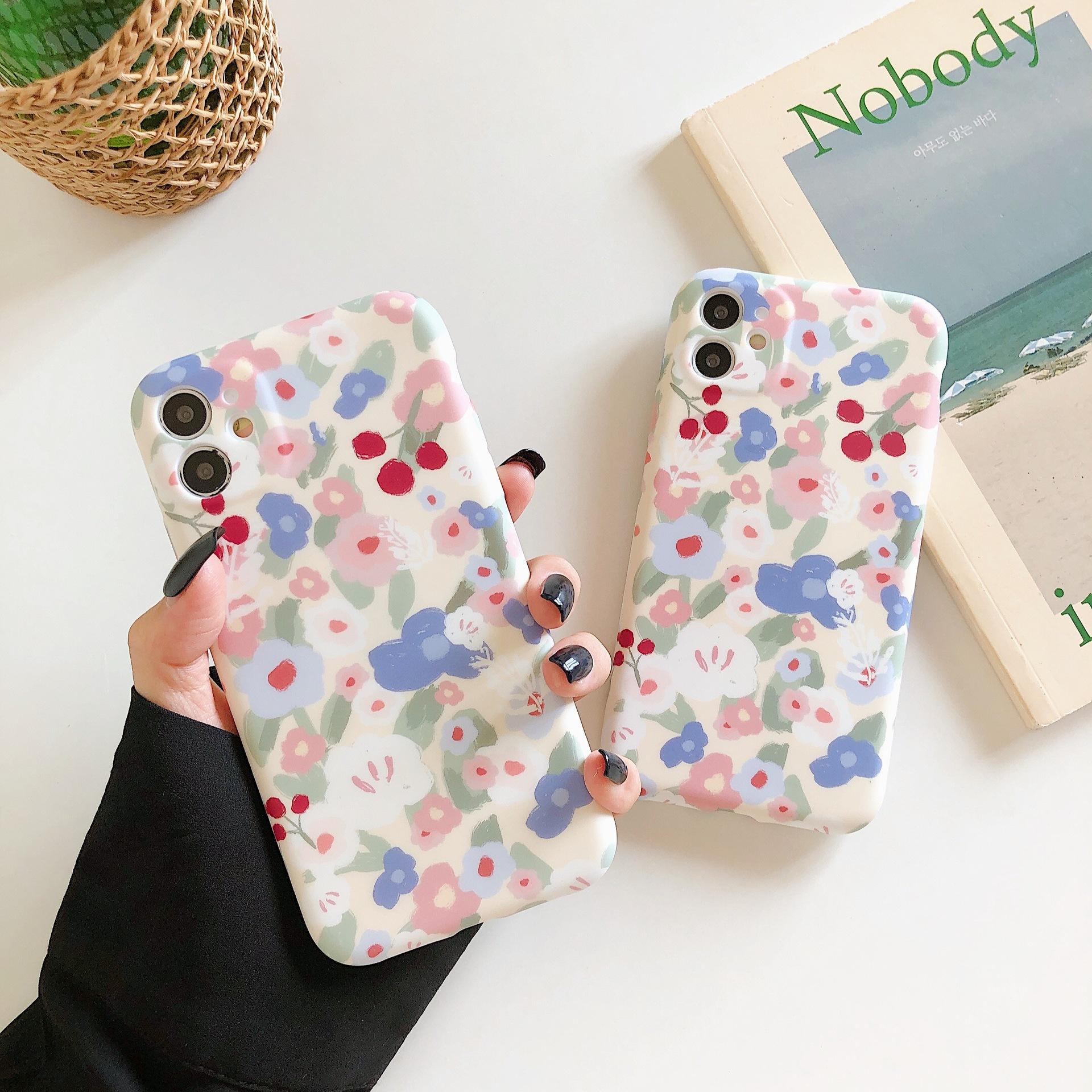 

Vintage Small Flower Case for iPhone 11 iPhone 12 iPhone 14 Pro Max iPhone X/XS