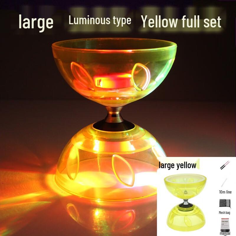 Longchan Luminous 5-Bearing Soft Rubber Diabolo