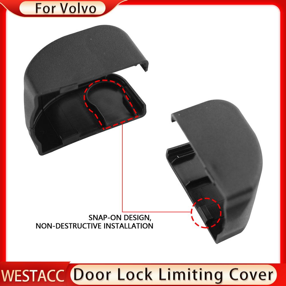 4 Bucăți Capac de Protecție Stop Ușă Mașină Carcasă pentru Volvo XC60 XC90 S90 Capac Limitator Anti-Rugină Blocare Ușă