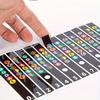 Guitar Fingerboard Note Chord Stickers With Number Mark Black Background Removable Fretboard Labels Guitar Learning Tool