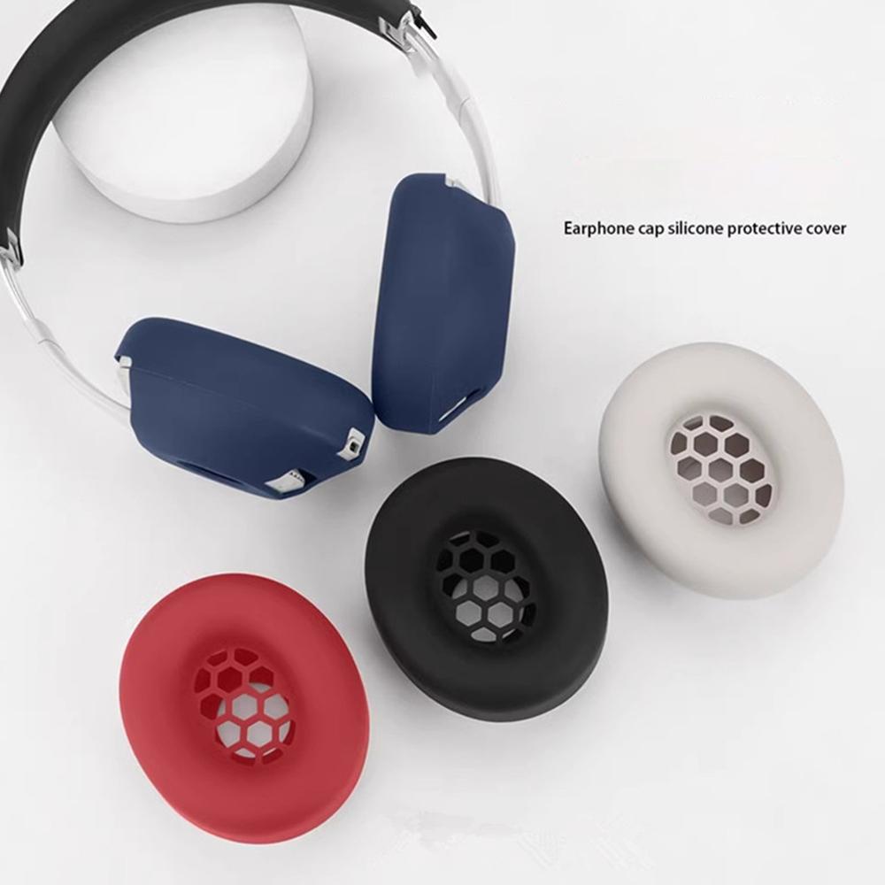 

1 Pair Earpad Silicone Case for Beats Studio Pro Kim Kardashian Headphones Cushion Protective Cover Black