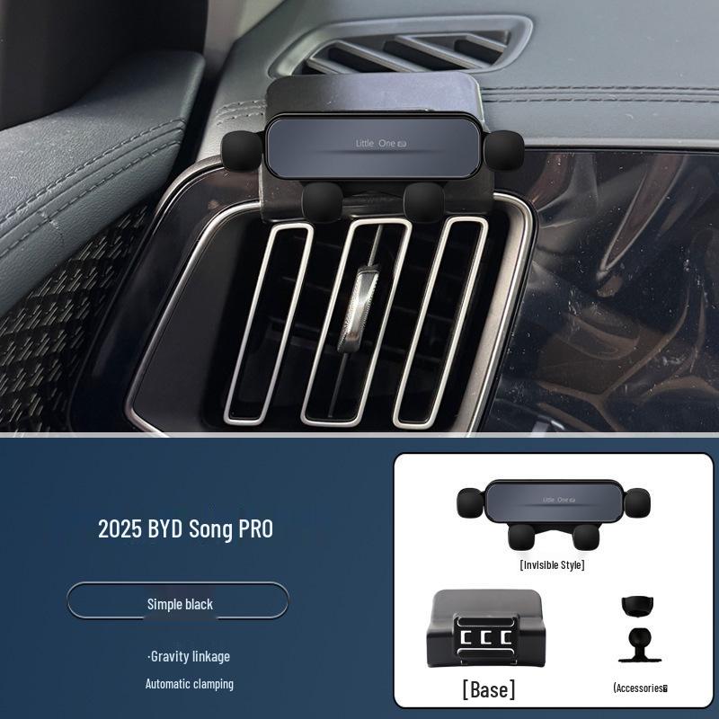 2025 BYD Song PRO Car Screen Mount with Phone Holder and Navigation Bracket