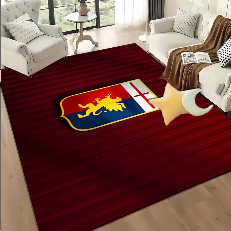 1PC Lion Shield Genoa Floor Mat for Living Room, Game Rooms, Office, Bedroom, Office Floor Mat Playful Design, Christmas Fan Gifts