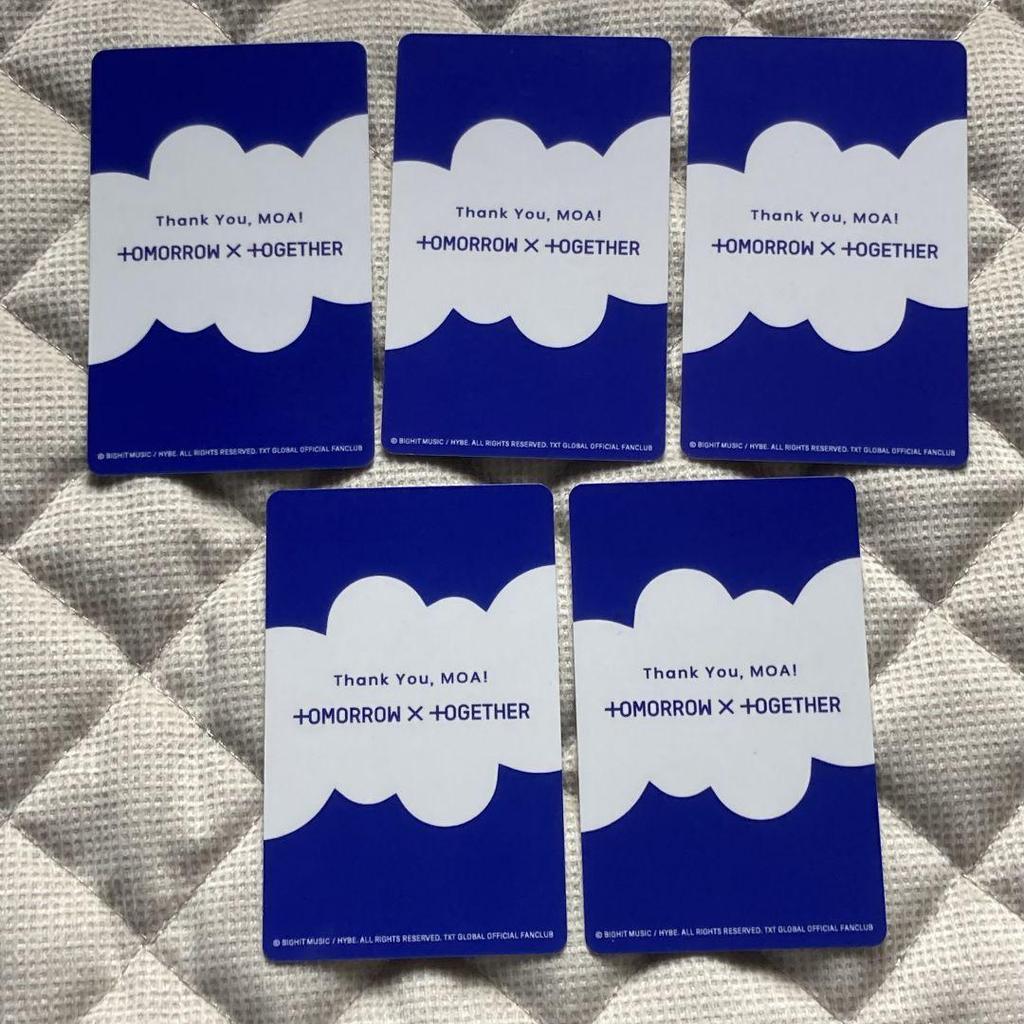 [USED] TXT HAPPY TOGETHER QUIZ Winners: 5 Trading Cards