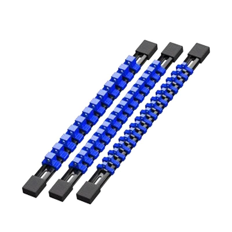 

3PCS Set Socket Organizer Rail Socket Holder Neatly Arrange Sockets Tool for Quick Retrieval 3PCS Set синій