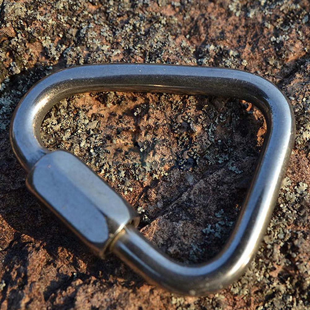 Buckle Mountaineering Snap Clip Fast Hook Triangle Carabiner Climbing Buckle Safety Connection Lock