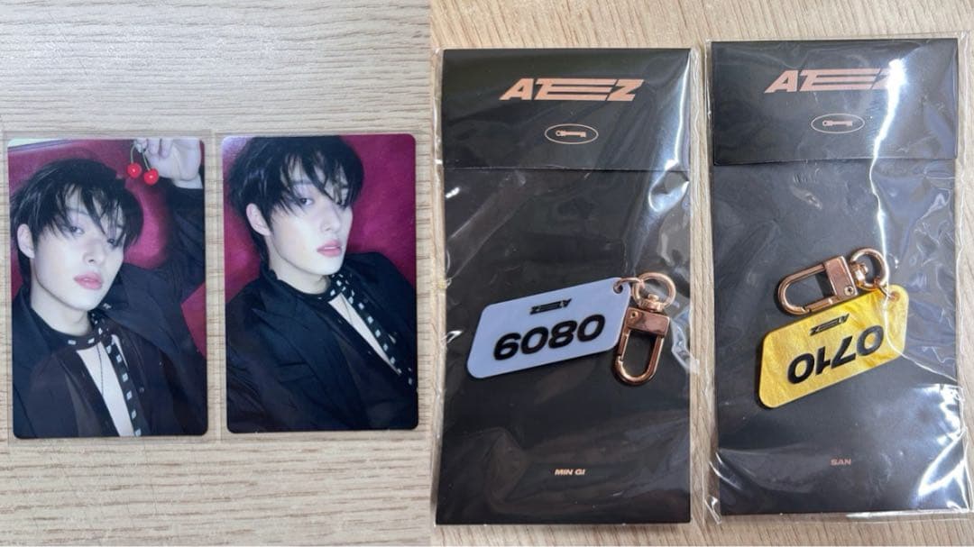 

[USED] ATEEZ LIGHTINY Keyring San Mingi hello82 Cherry