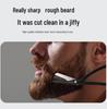 Men's Stainless Steel Grooming Set: Beard, Eyebrow & Nose Hair Trimmer with Mirror & Storage Box