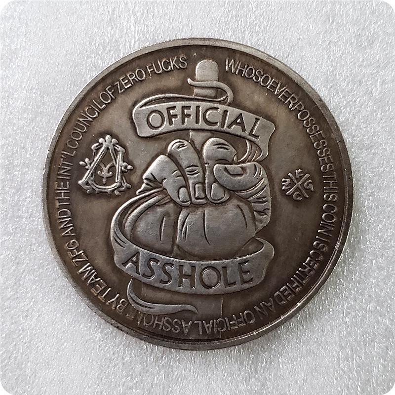 Vintage European & American Brass Silver-Plated Commemorative Coins 4406893
