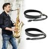 PU Leather Saxophone Strap Replacement Adjustable Neck Strap Saxophone Harnesses Sax Neck Strap Slings for Beginners