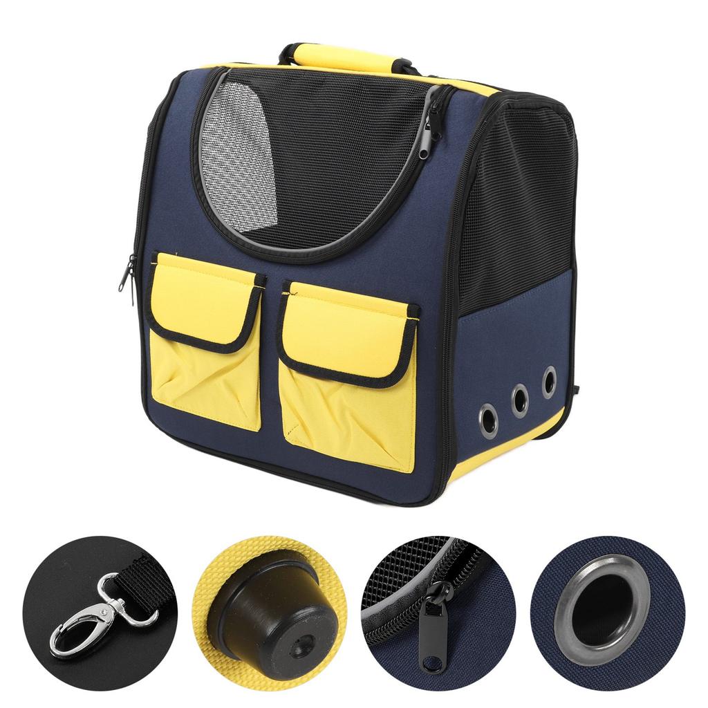 Pet Backpack Foldable Breathable Large Space Portable Travel Doghouse for Traveling Hiking for