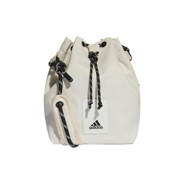 New Adidas Cotton Bucket Bags Crossbody Bag, Shoulder Bag Unisex Ecru HT2444