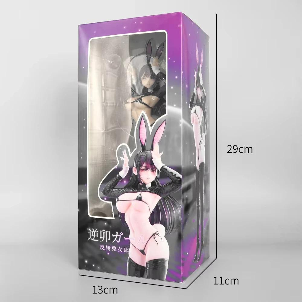25cm Party Look Reverse Sexy Bunny Girl Statue Model Pvc Figurine Room Desk Doll Collection Ornament Decoration Custom Toys Gift