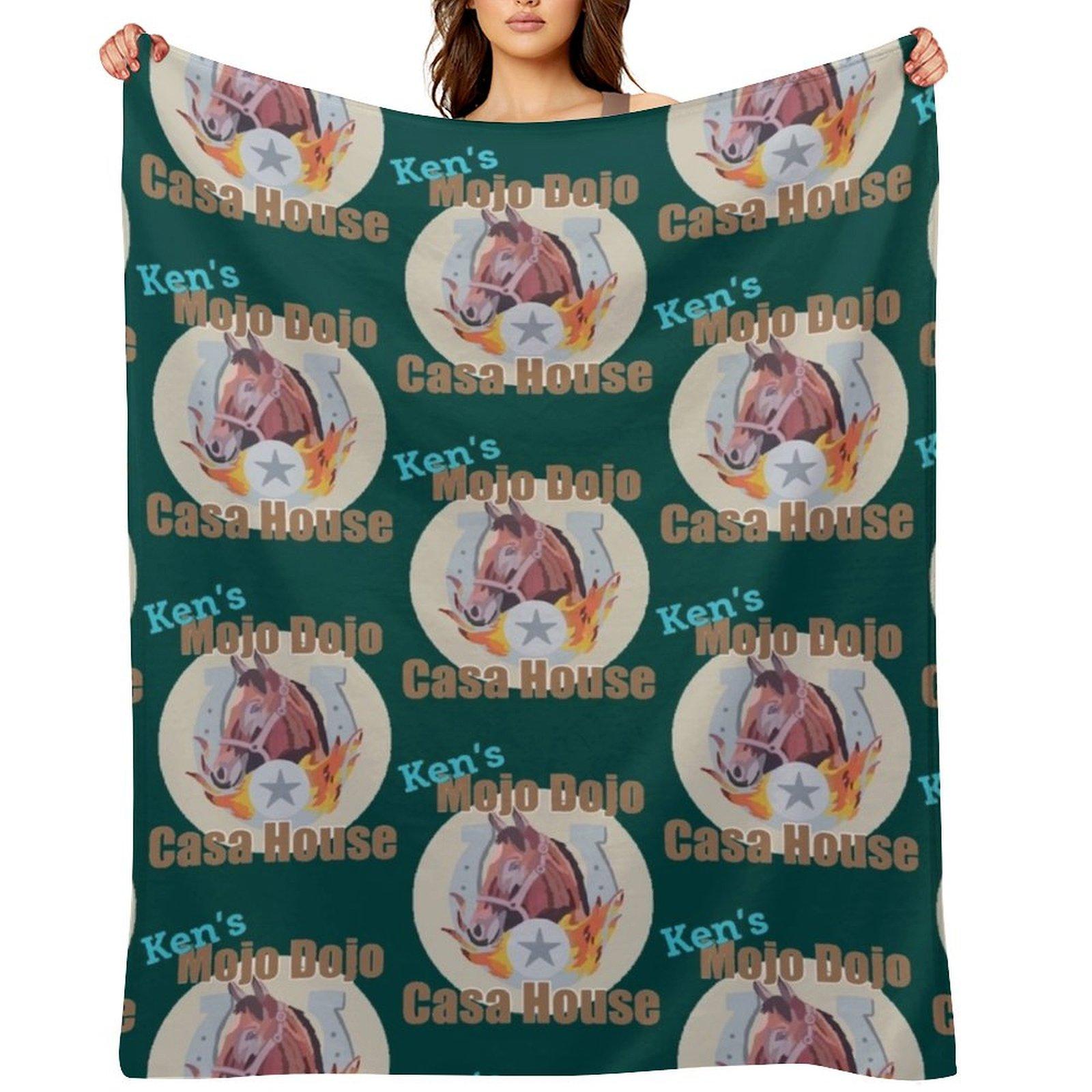 Ken_s Mojo Dojo Casa House Throw Blanket Thin Blankets For Bed funny gift Softest Blankets 30x40in