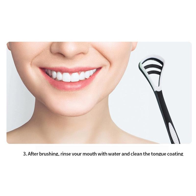 Adult Tongue Cleaner Scraper Brush For Bad Breath Removal And Tongue Coating Cleaning Oral Hygiene Tool
