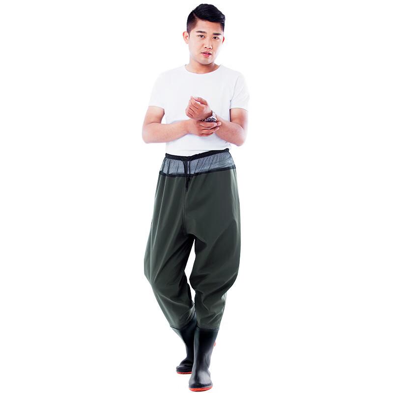 OLOMM Unisex Waterproof Fishing Waist Waders 36-47