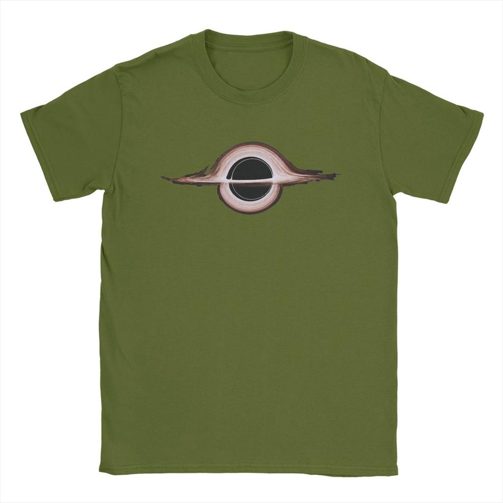 Herren Schwarzes Loch Interstellar Film T-Shirts 100% Baumwolle Kleidung Lustiges Kurzarm O-Ausschnitt T-Shirt 5XL T-Shirts