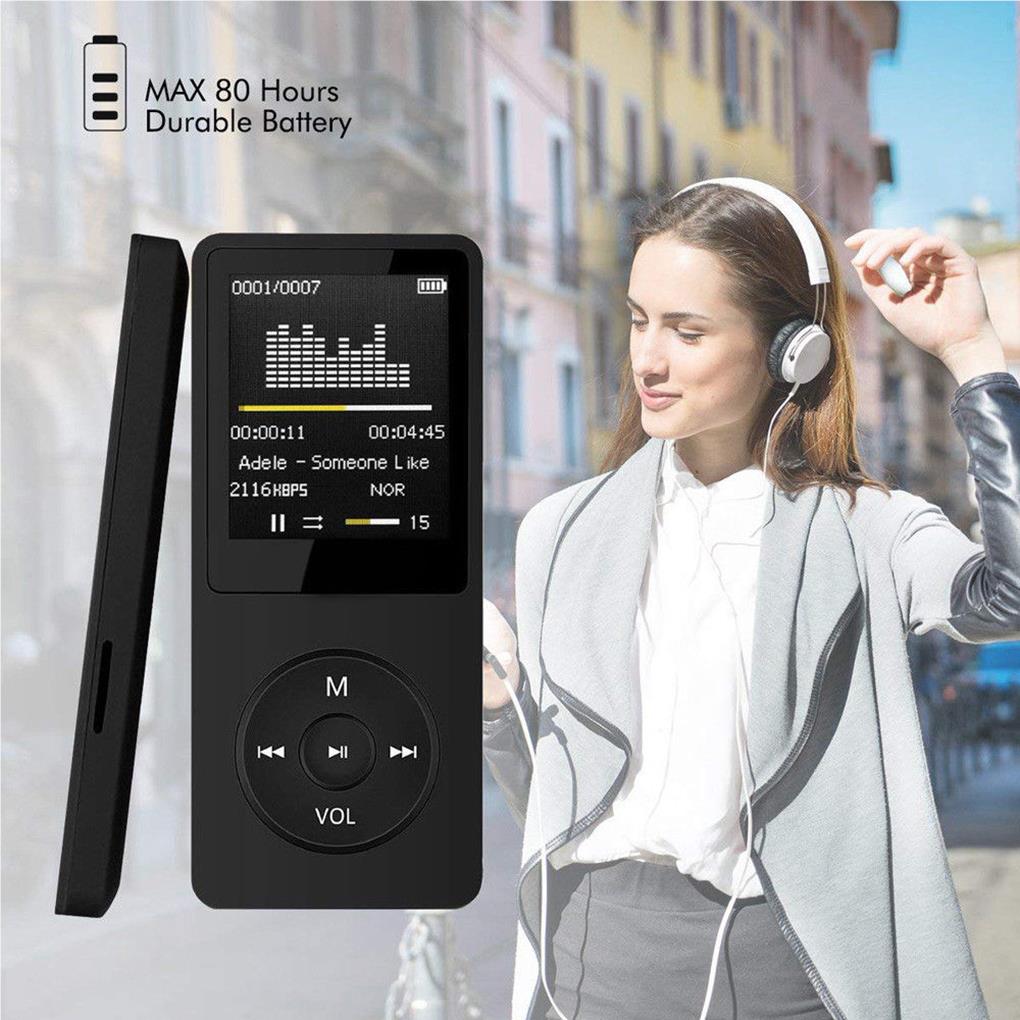 Mini Walkman MP3 Player 1.8inch Multi-language Bluetooth 5.0 Student Music MP3 MP4 Player 3.5mm Jack Music Players