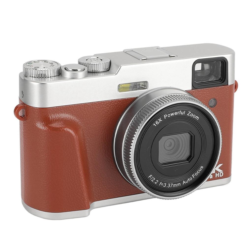 4K 48MP Digital Camera 2.8inch Screen Anti Shake 16X Digital Zoom Video Camera Compact Point and Shoot Travel Camera