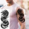 1 Foglio Tatuaggi Temporanei Drago Cobra Serpente Aggressivi Per Uomini Donne Braccio Tatuaggi Impermeabile Realistico Falso Tatuaggio Adesivo Lunga Durata