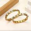 Vintage Zircon Cherry Heart Butterfly Star Bee Golden Italian Charm Links Fit 9mm Stainless Steel Bracelet Women DIY Making Gift
