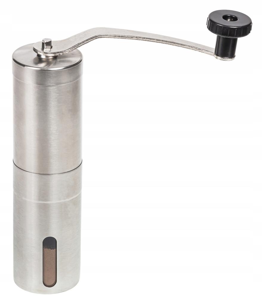Manual Grinder for Coffee, Pepper, Coarse Grains, Steel, Modern Loft Design