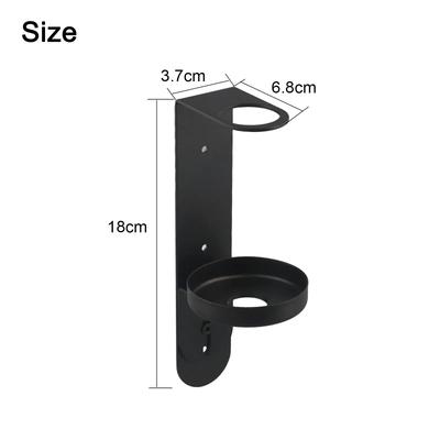 Bathroom Bottle Holder Hanger Stainless Steel Holder Streamlined Design Easy Installation Polished Chrome Bracket