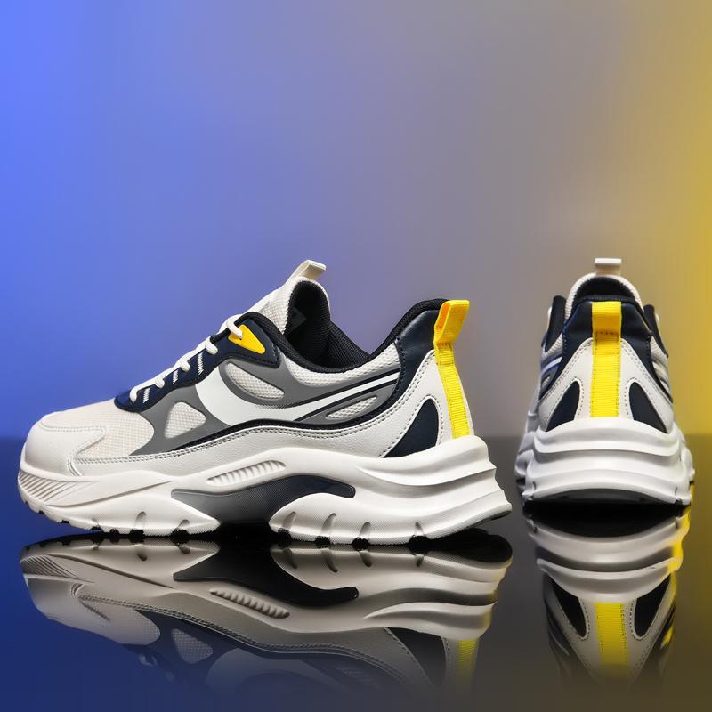 Fashion 2025 New Spring Autumn Soft soled Running Men's Mesh Breathable Casual Sports Shoes Men's Coconut Trendy Shoes Men's Shoes 49