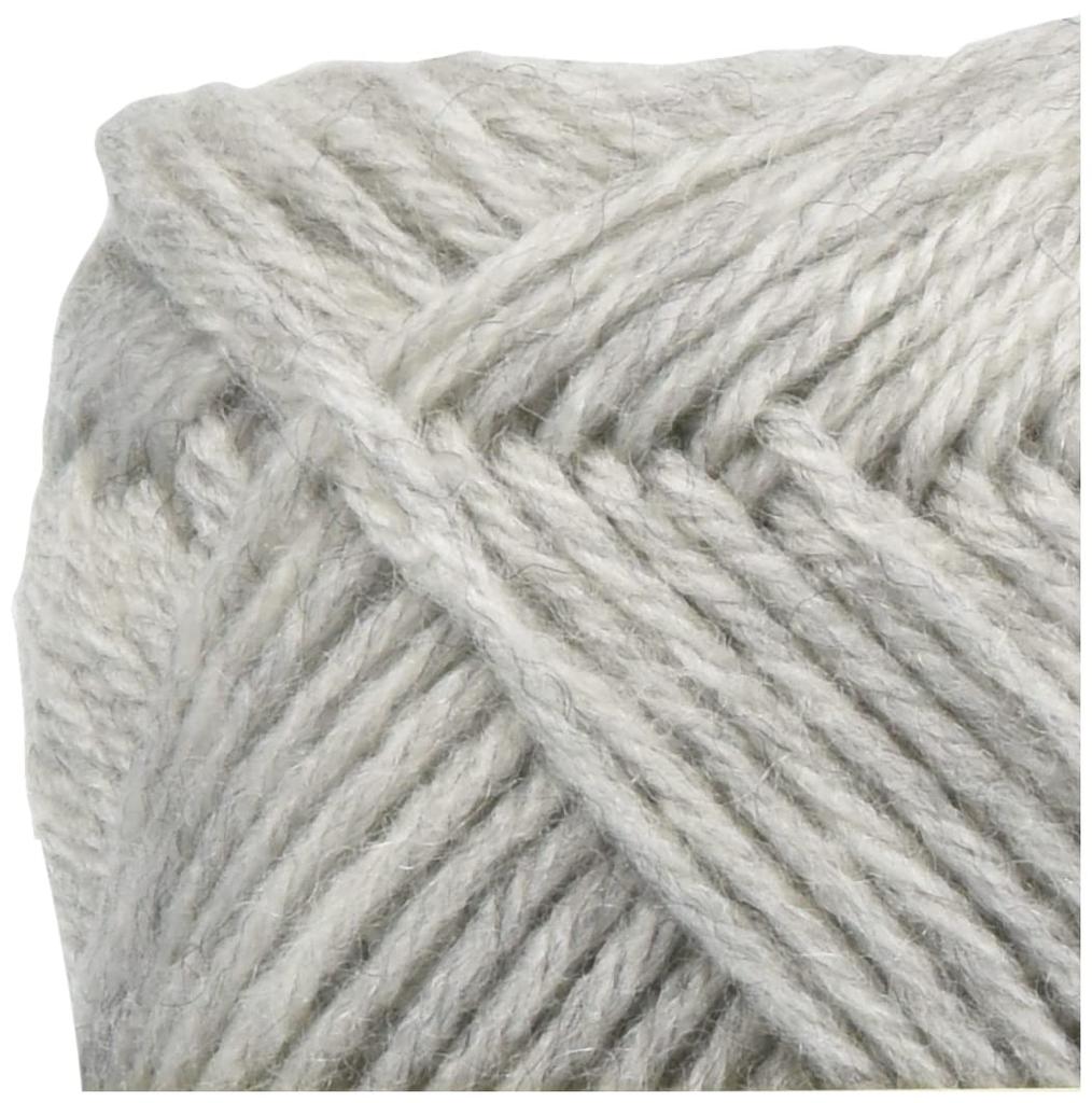 Hamanaka "Wanpaku Dennis" Yarn, Medium Weight, Col. 34, Gray, 50g, Approx. 120m, Pack of 5, 2266