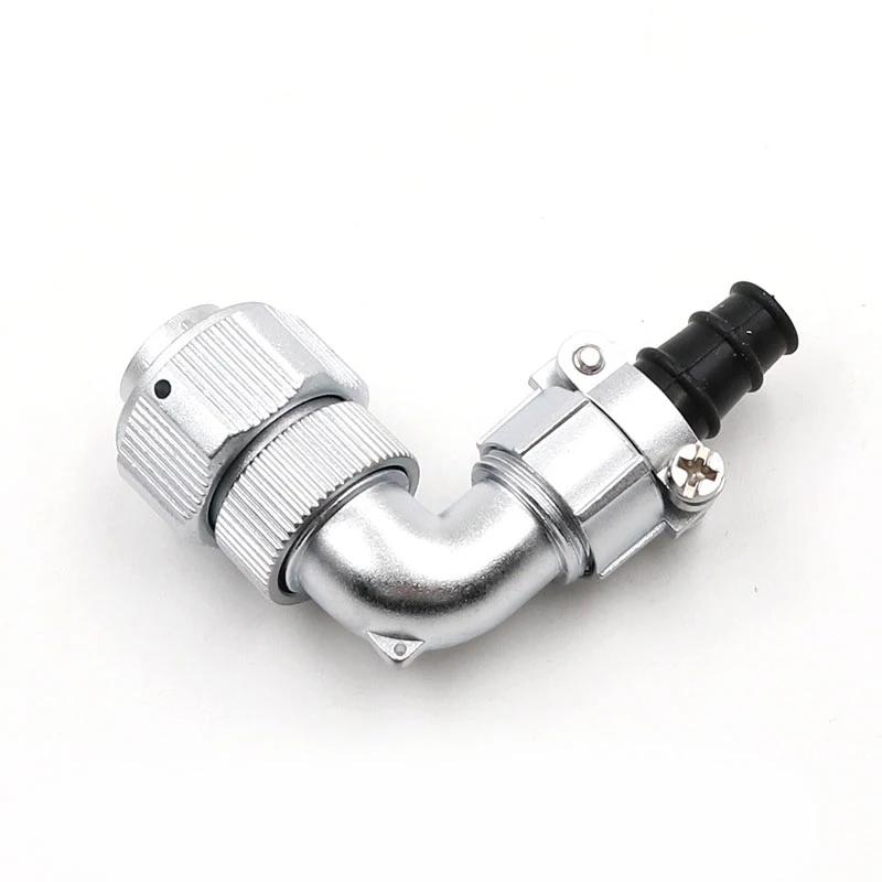 WEIPU WY20 TV/Z 2 3 4 5 6 7 8 9 12 15Pin Right Angle Male Plug Female Socket Industrial Waterproof Aviation Connector Adapter