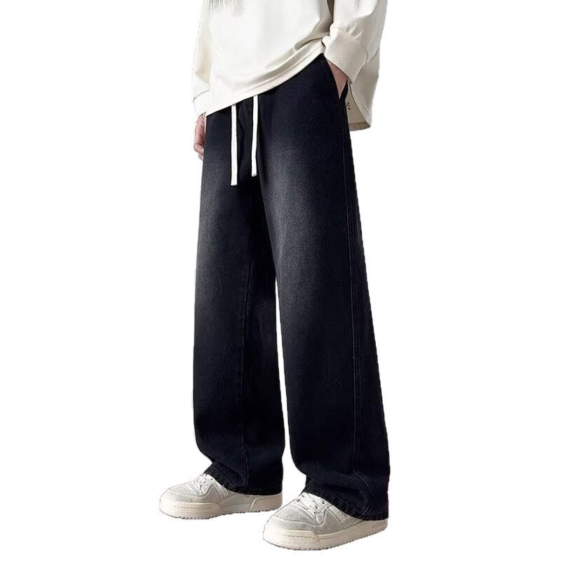 Jeans Men's New American Trendy High Street Straight Pants Loose and Versatile Casual Trousers Men's Clothing