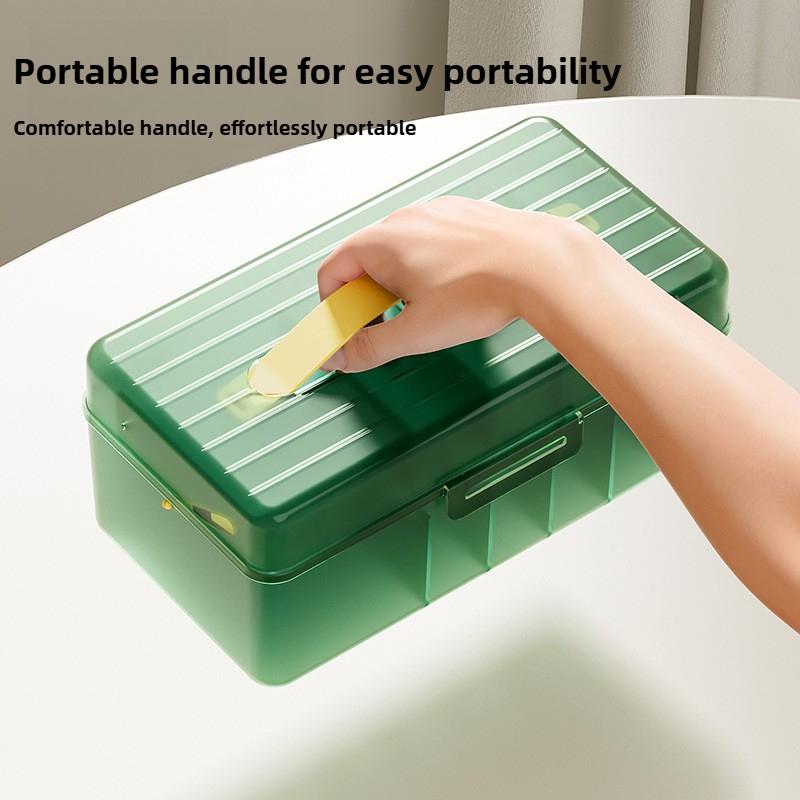 Lidded Cable Organizer Box-Compartmentalized Desktop Cord Manager for Charging Cables & Headphones, Dustproof Drawer Storage Box