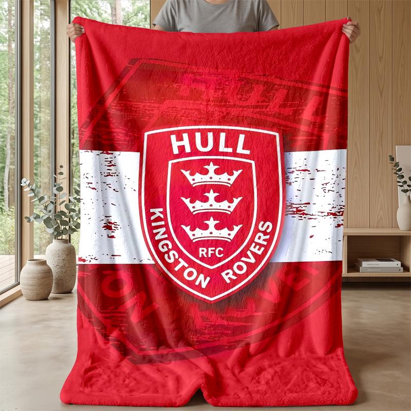Coperta in Pile Flannel Hull KR Coperta Calda e Accogliente per Divano Letto Viaggio Uso in Tutte le Stagioni