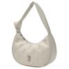 New MLB MONOGRAM New York Yankees Synthetic Leather Hobo Bag, Handbag Women's Ecru 3ABQMV15N-43WHS