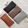 Glasses Case Women's PU Leather Glasses Storage Bag Automatic Closed Cover Soft Eyewear Pouch Data Cable Organiser 2024